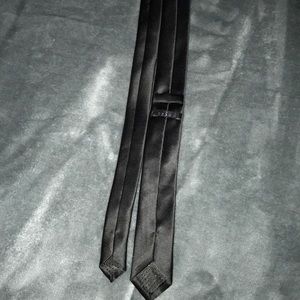 Skinny Black Silk Tie